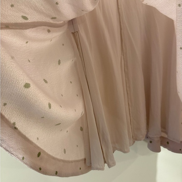 Free People X Revolve Abbie Printed Mini Dress Ivory Reversible Size 12 - Picture 11 of 13